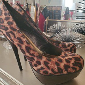 Animal print Platform High Heel